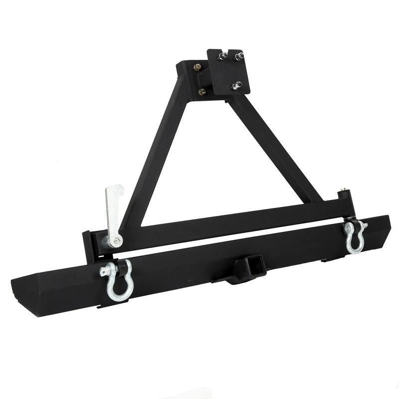 Load image into Gallery viewer, Rear Bumper with Tire Carrier &amp; D-Ring  For 87-96 YJ Jeep Wrangler
