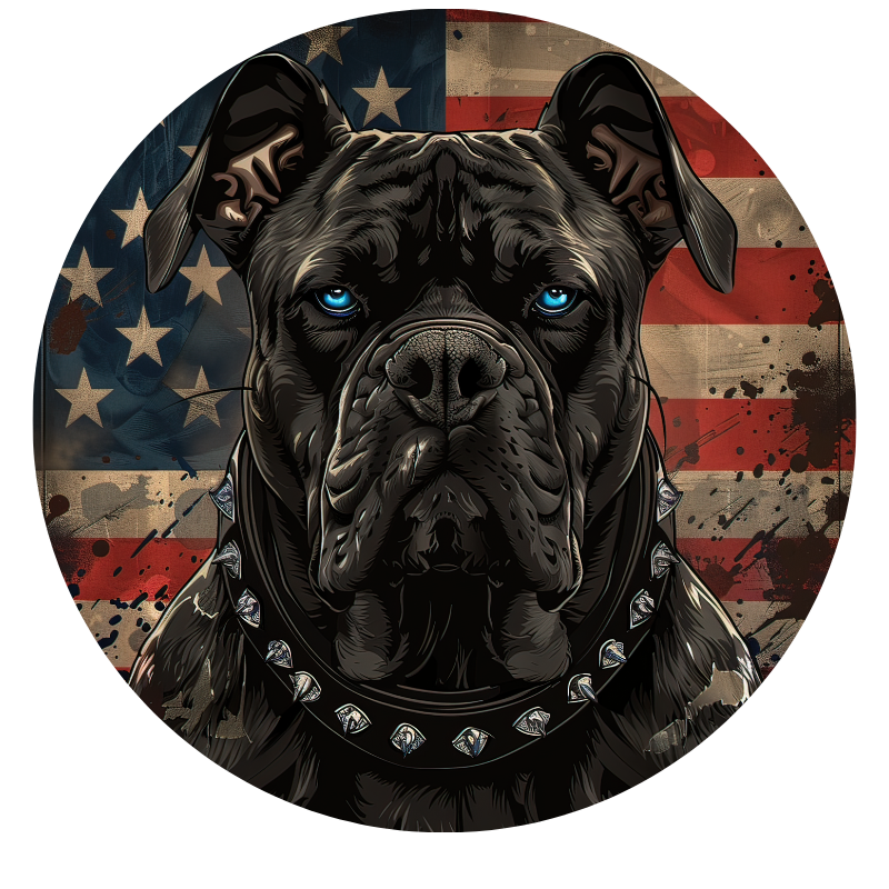 Load image into Gallery viewer, American Flag Dog 9 Spare Tire Cover
