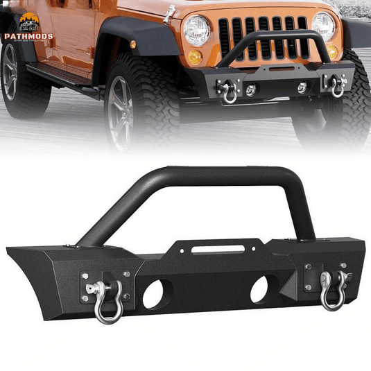 Front Bumper Stubby W/Fits 07-18 Wrangler JK