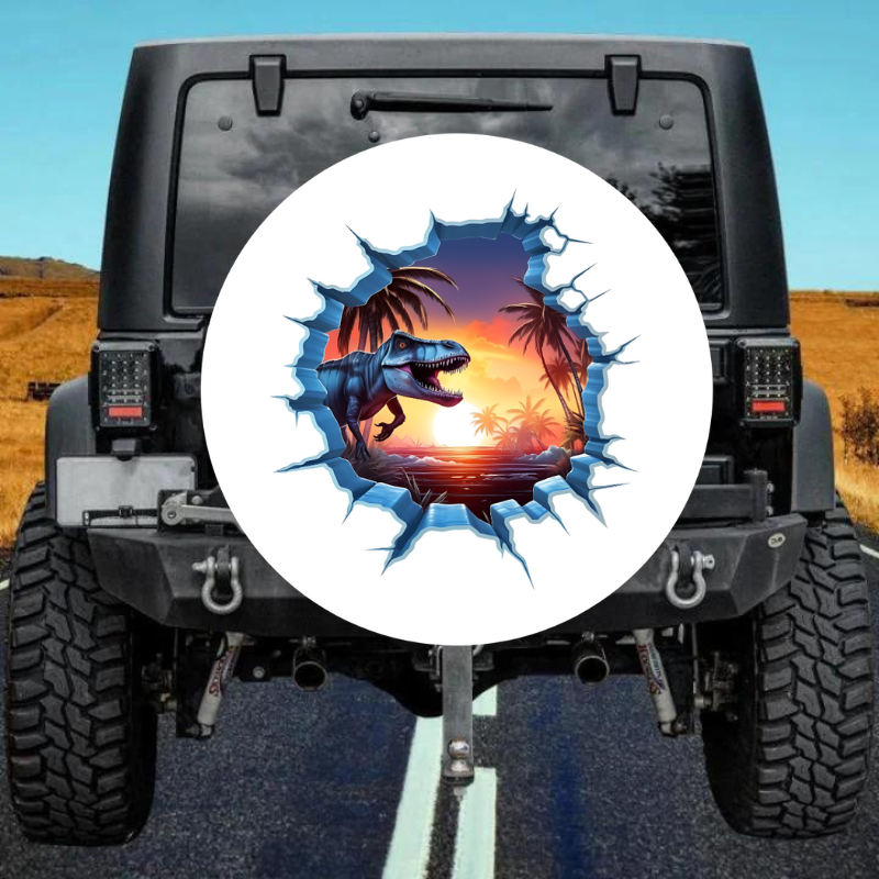 Load image into Gallery viewer, 3D Dinosaur 17 Spare Tire Cover
