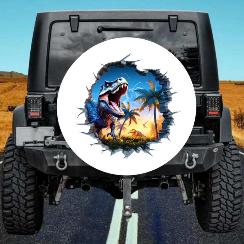 Load image into Gallery viewer, 3D Dinosaur 12 Spare Tire Cover
