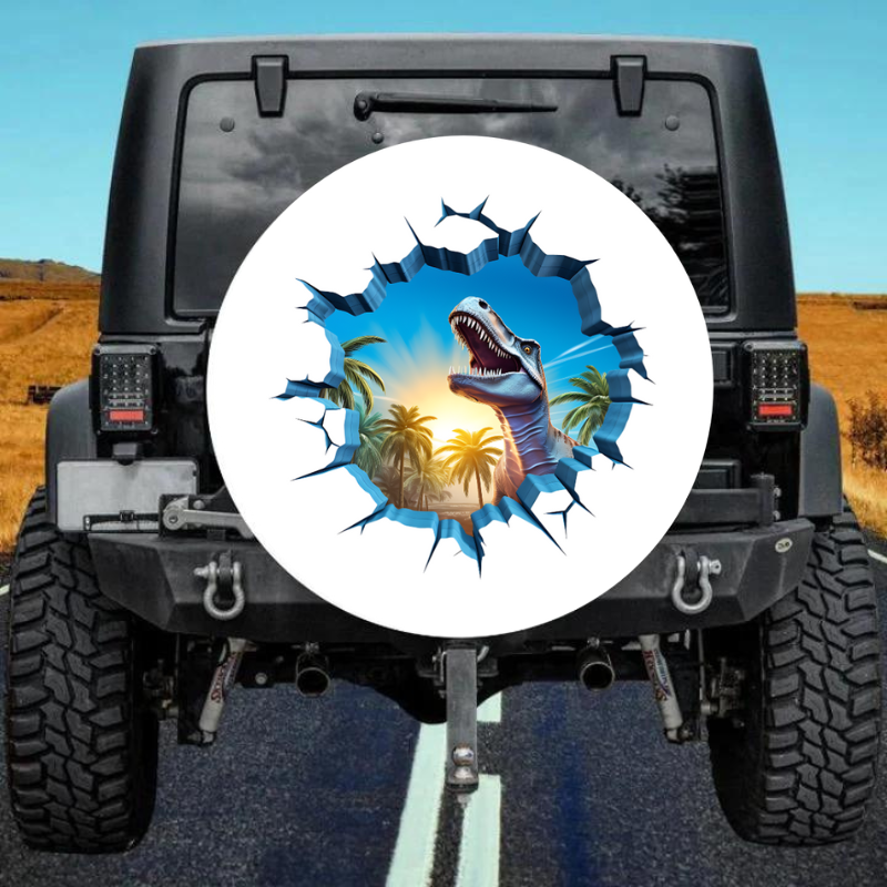 Load image into Gallery viewer, 3D Dinosaur 16 Spare Tire Cover
