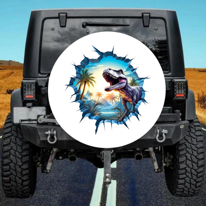 Load image into Gallery viewer, 3D Dinosaur 14 Spare Tire Cover
