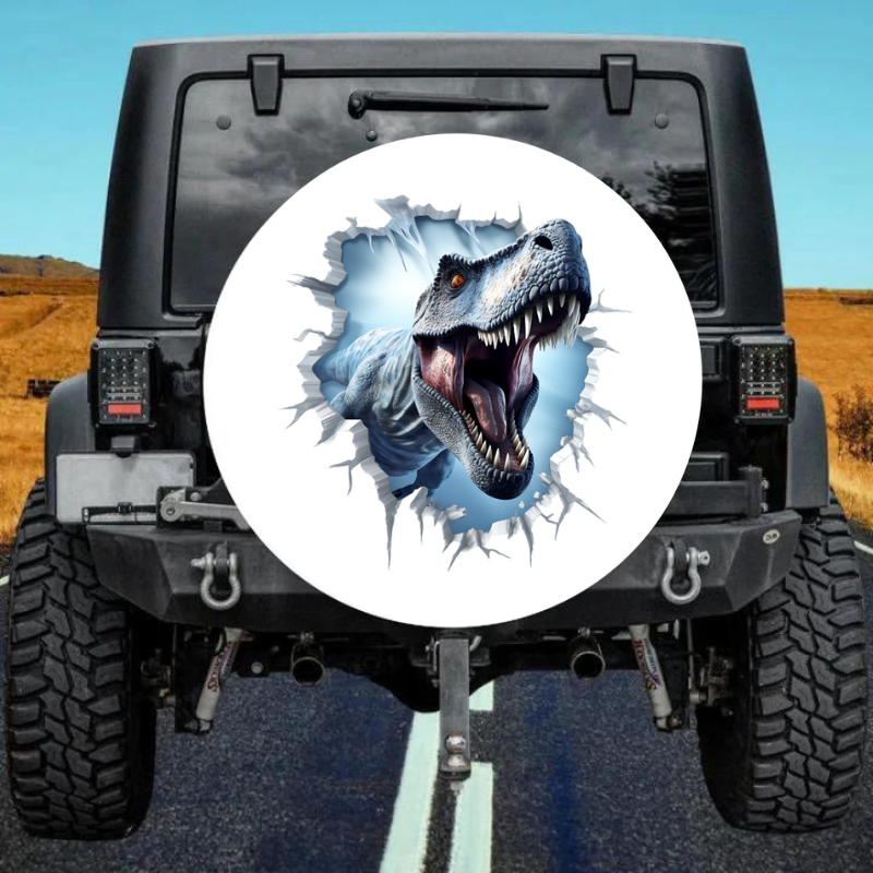 Load image into Gallery viewer, 3D Dinosaur 8 Spare Tire Cover
