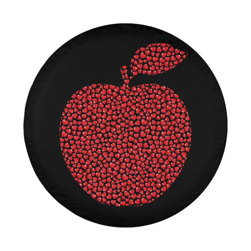 Load image into Gallery viewer, Apple Fruit Lover Heart Shape Apple Valentine&#39;s Day Spare Tire Cover Thickening Leather Universal
