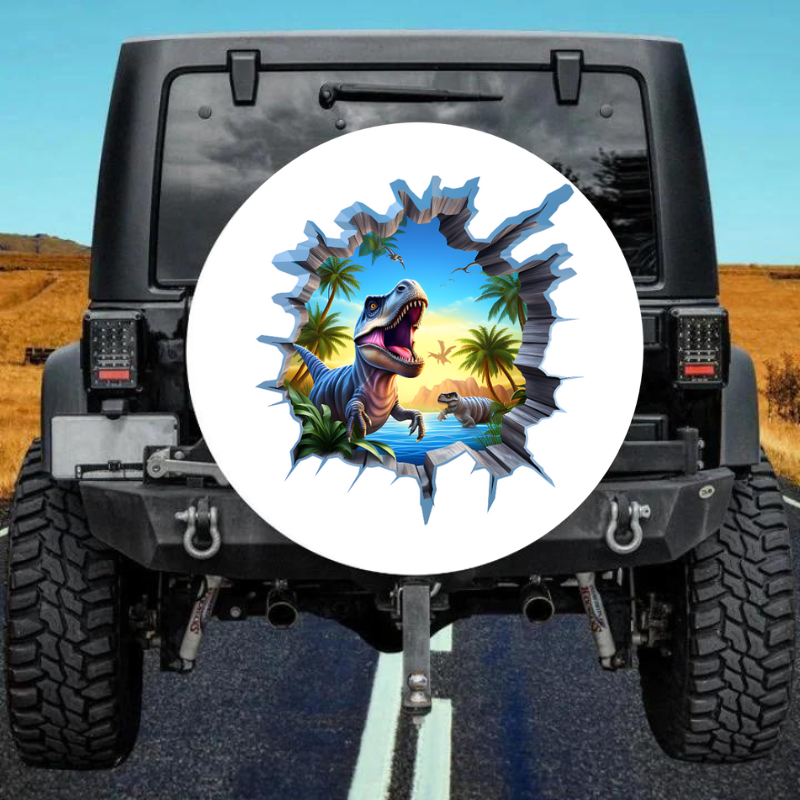 Load image into Gallery viewer, 3D Dinosaur 7 Spare Tire Cover
