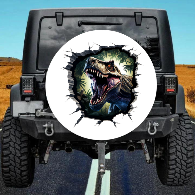 Load image into Gallery viewer, 3D Dinosaur 15 Spare Tire Cover
