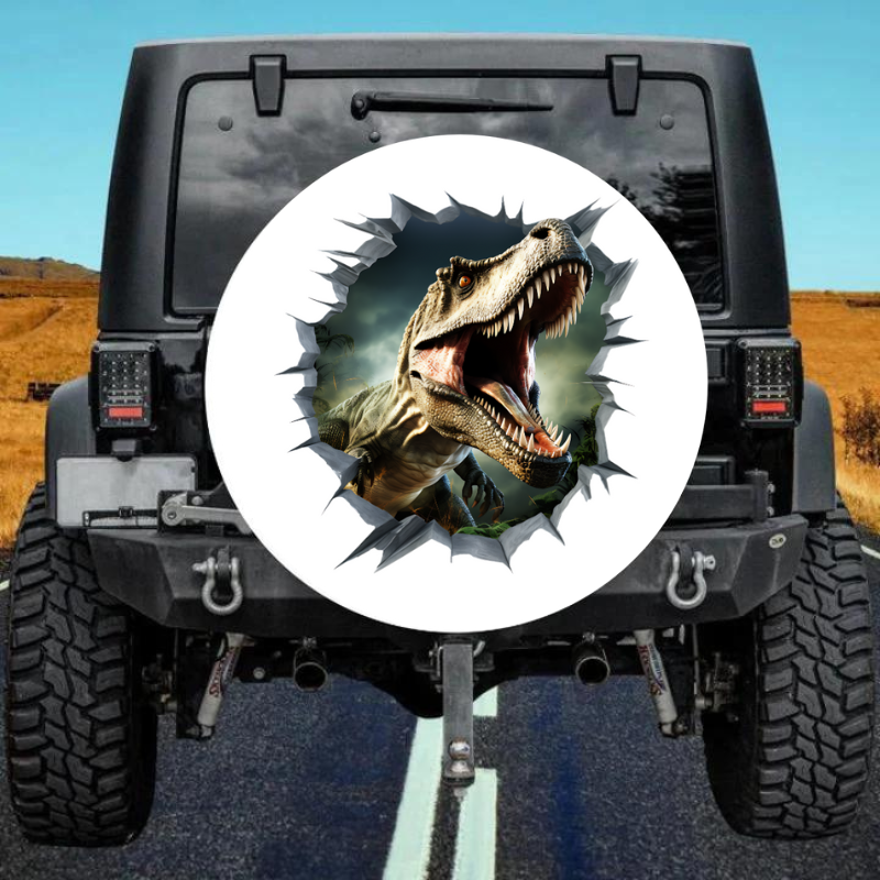 Load image into Gallery viewer, 3D Dinosaur 24 Spare Tire Cover
