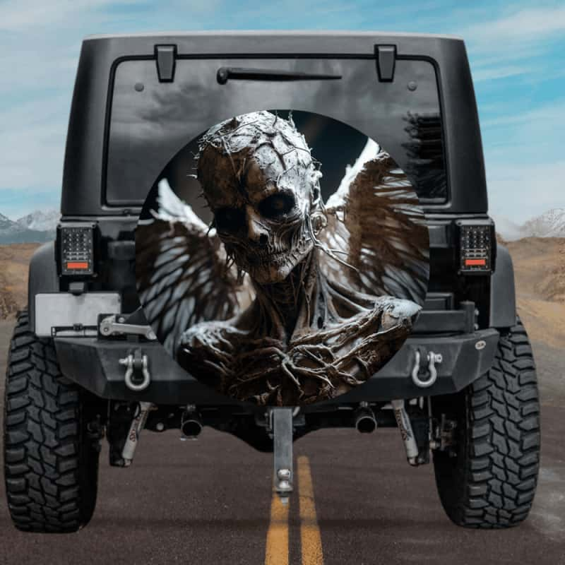 Load image into Gallery viewer, New skull design spare tire cover thickened leather universal - Skeleton Warrior Ⅲ
