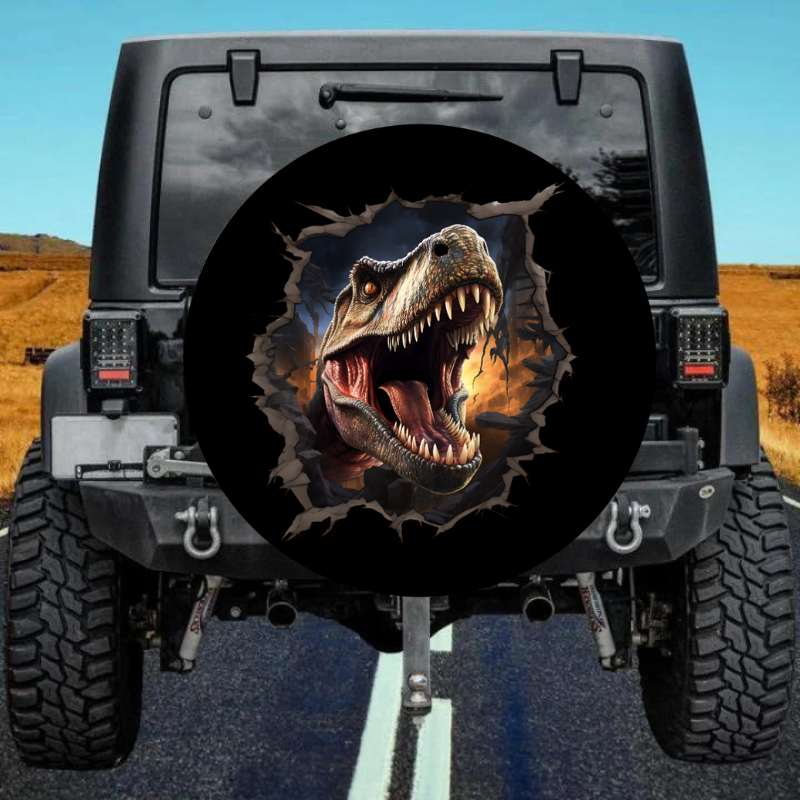 Load image into Gallery viewer, 3D Dinosaur 2 Spare Tire Cover
