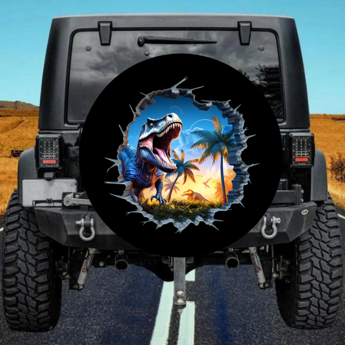 3D Dinosaur 12 Spare Tire Cover