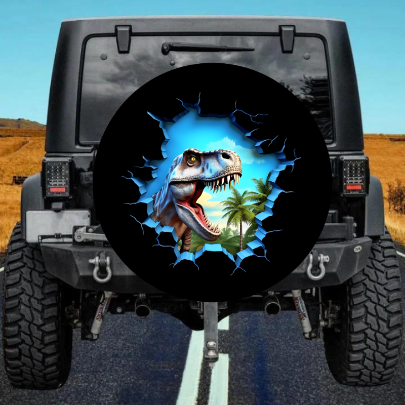 Load image into Gallery viewer, 3D Dinosaur 13 Spare Tire Cover
