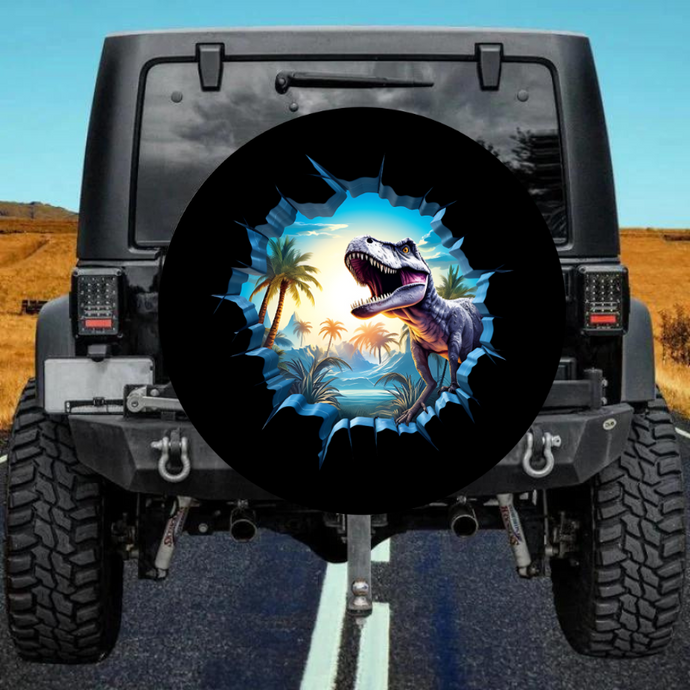 3D Dinosaur 14 Spare Tire Cover