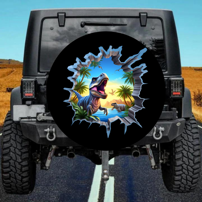 3D Dinosaur 7 Spare Tire Cover