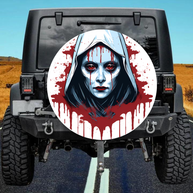 Load image into Gallery viewer, Evil Spirit spare tire cover thickened leather universal
