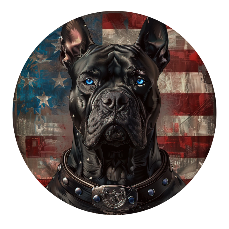 Load image into Gallery viewer, American Flag Dog 12 Spare Tire Cover
