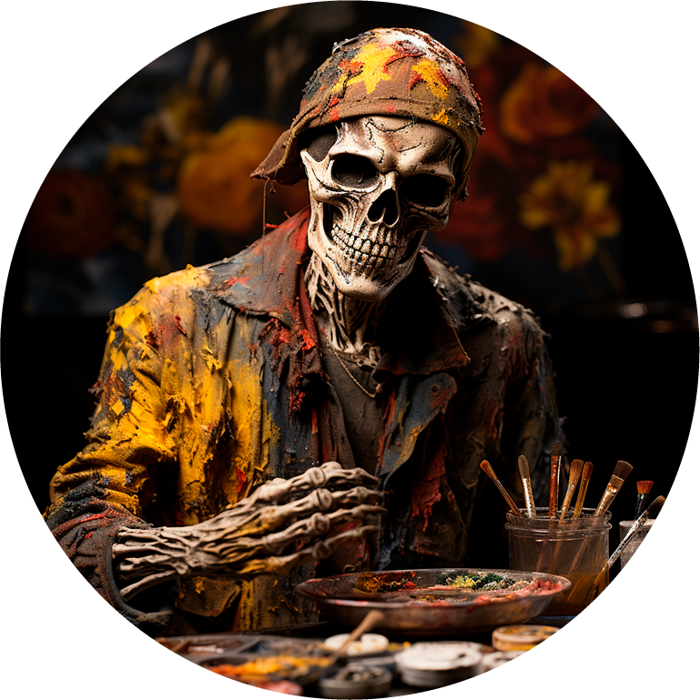 Load image into Gallery viewer, New skull design spare tire cover thickened leather universal - Skeleton Painter Ⅱ
