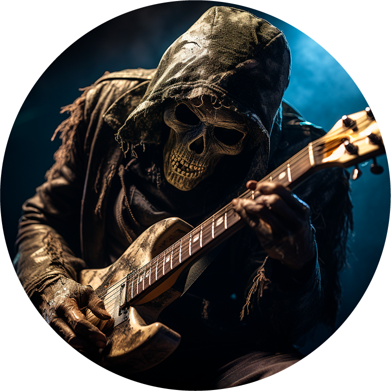 Load image into Gallery viewer, New skull design spare tire cover thickened leather universal - Skeleton guitarist Ⅲ
