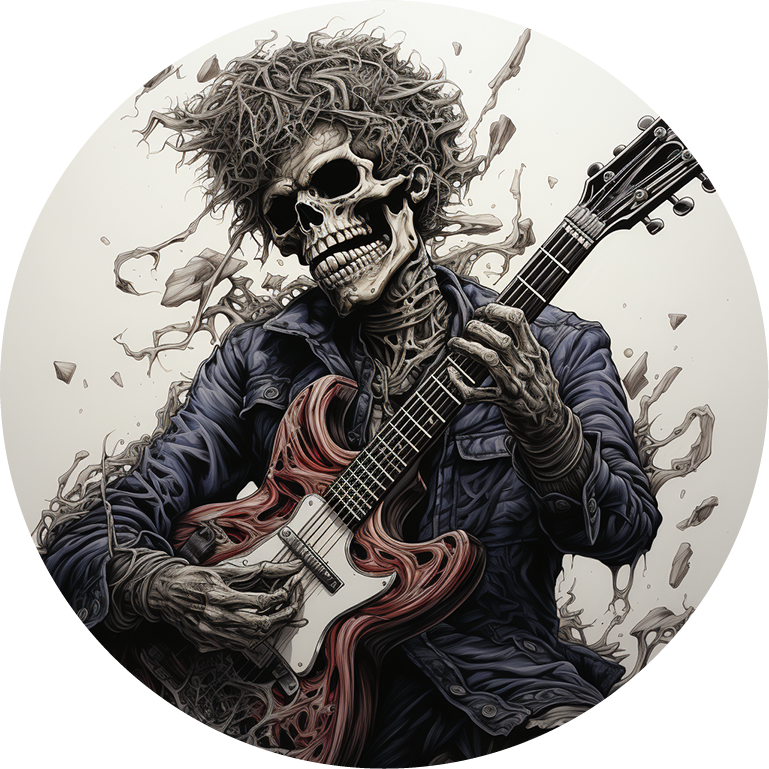 Load image into Gallery viewer, New skull design spare tire cover thickened leather universal - Skeleton guitarist Ⅱ
