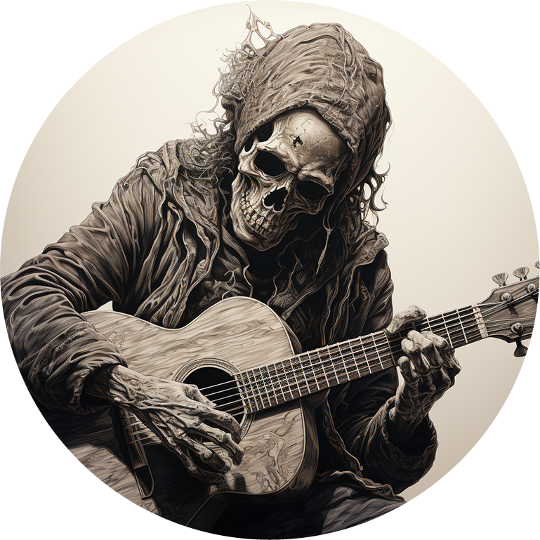 Load image into Gallery viewer, New skull design spare tire cover thickened leather universal - Skeleton guitarist
