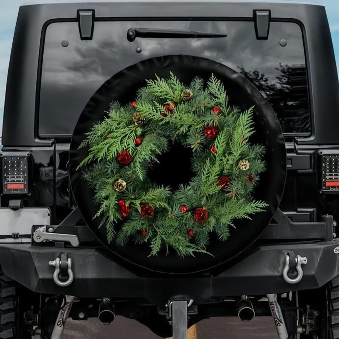 Christmas Wreath Spare Tire Cover-II