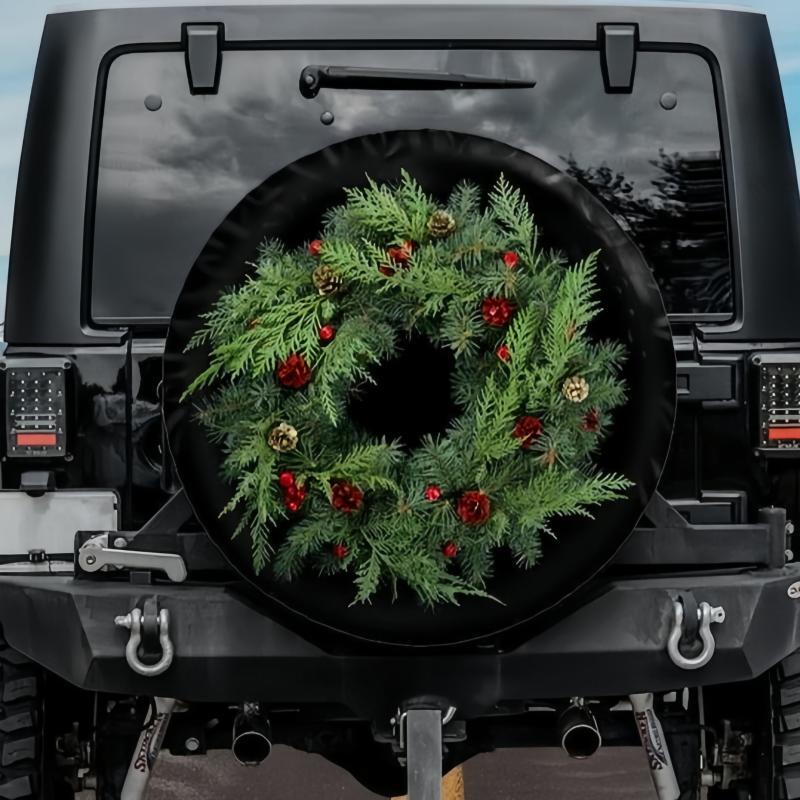 Load image into Gallery viewer, Christmas Wreath Spare Tire Cover-II
