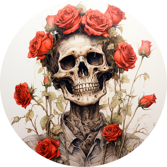 New skull design spare tire cover thickened leather universal - Skull and roses