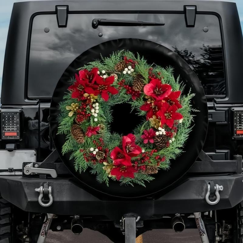 Load image into Gallery viewer, Christmas Wreath Spare Tire Cover-III
