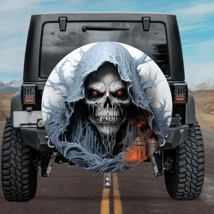 New skull design spare tire cover thickened leather universal - Skeleton Warrior Ⅳ