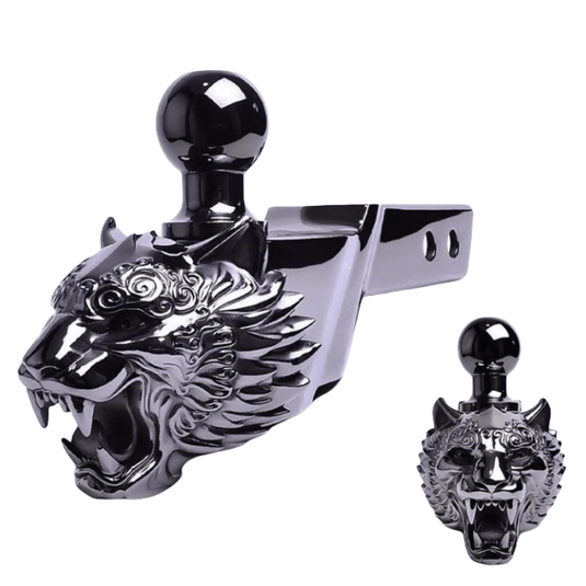 Rear bumper trailer hook self-rescue towing hook decoration - Tiger head