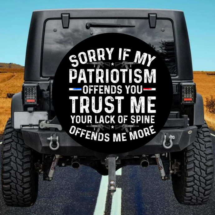 patriotism spare tire cover thickened leather universal