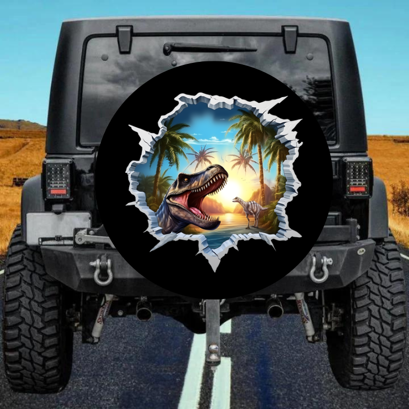 Load image into Gallery viewer, 3D Dinosaur 23 Spare Tire Cover
