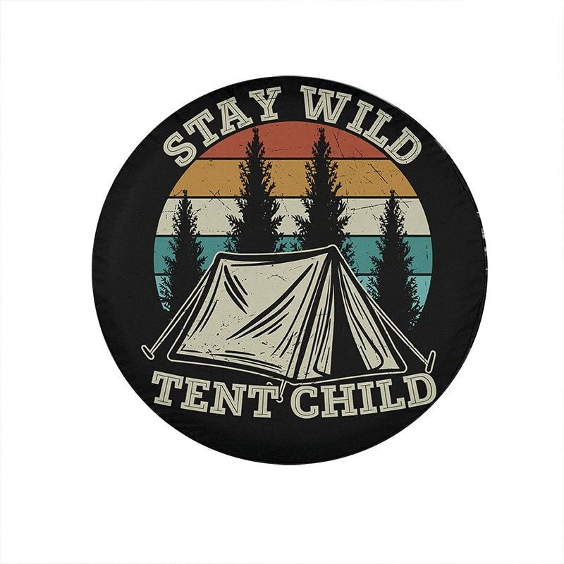 Load image into Gallery viewer, Stay Wild Tent Child Camping Spare Tire Cover Thickening Leather Universal
