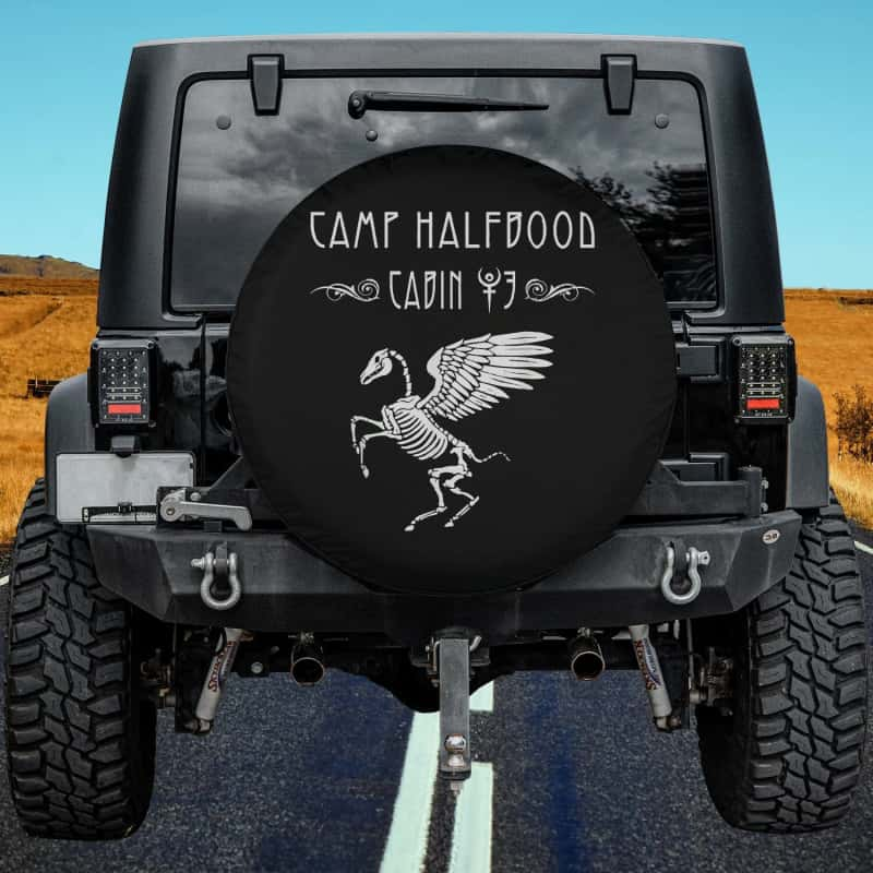 Load image into Gallery viewer, Camp Half blood Cabin Hades Lover Spare Tire Cover Thickening Leather Universal
