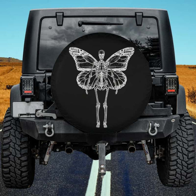 Butterfly Fairy Grunge Fairycore Aesthetic Skeleton Goth Spare Tire Cover Thickening Leather Universal