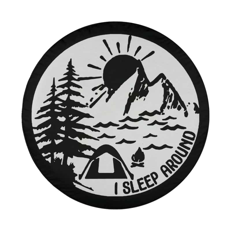 Load image into Gallery viewer, I Sleep Around Camping Spare Tire Cover Thickening Leather Universal
