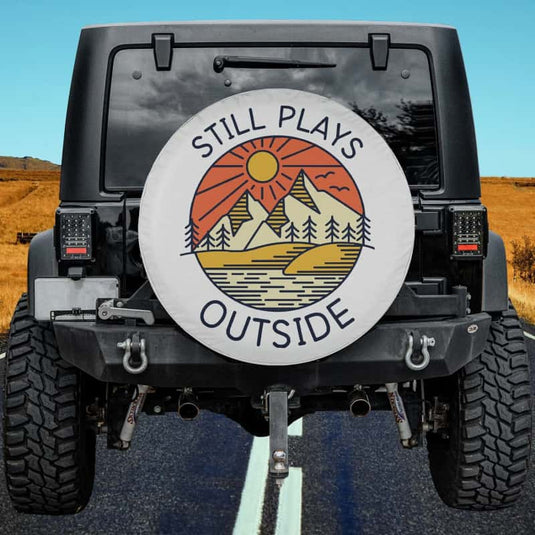 Still Plays Outside Spare Tire Cover Thickening Leather Universal