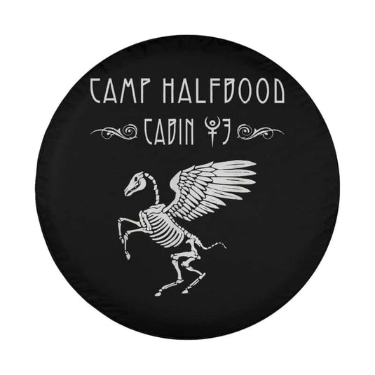 Camp Half blood Cabin Hades Lover Spare Tire Cover Thickening Leather Universal