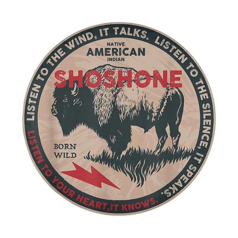 Load image into Gallery viewer, Shoshone Native American Indian Born Freedom Wild Buffalo Spare Tire Cover Thickening Leather Universal
