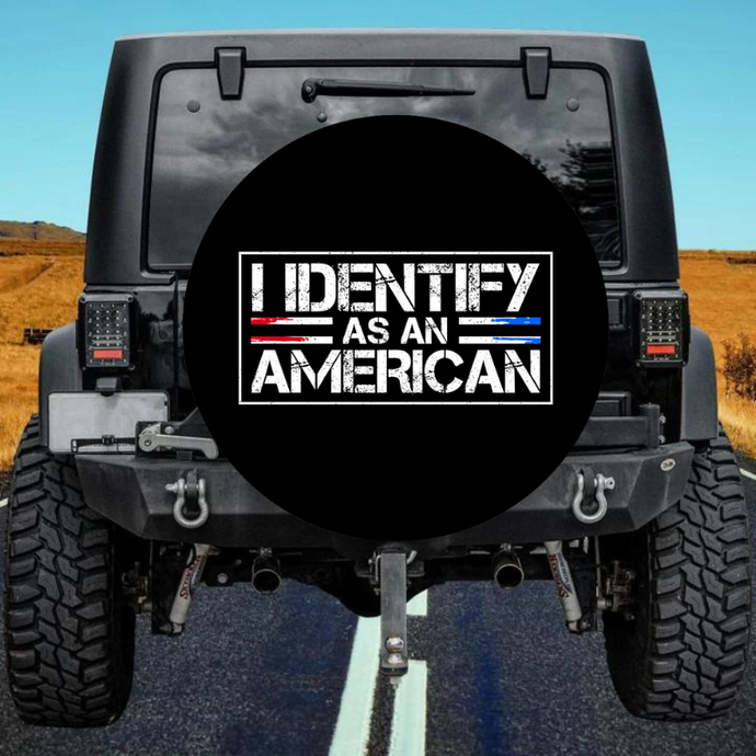 I IDENTIFY AS AN AMERICAN spare tire cover thickened leather universal