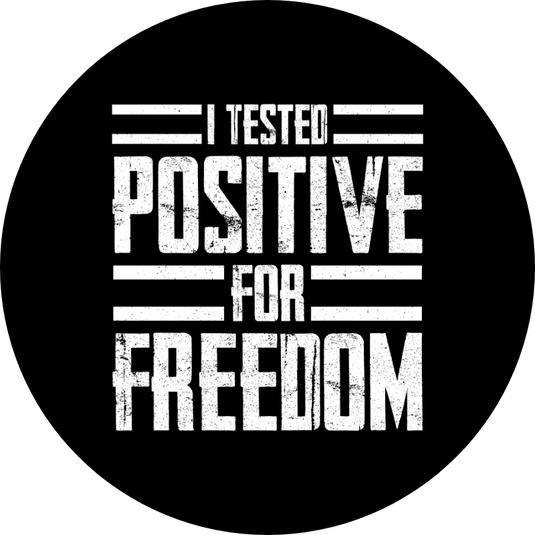 I TESTED POSITIVE FOR FREEDOM spare tire cover thickened leather universal