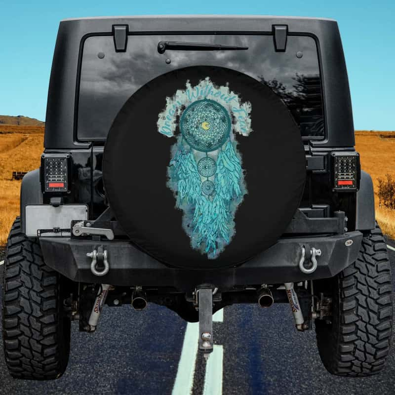 Load image into Gallery viewer, Dream Weavers Collection Dream Without Fear Dreamcatcher Spirit Design Spare Tire Cover Thickening Leather Universal
