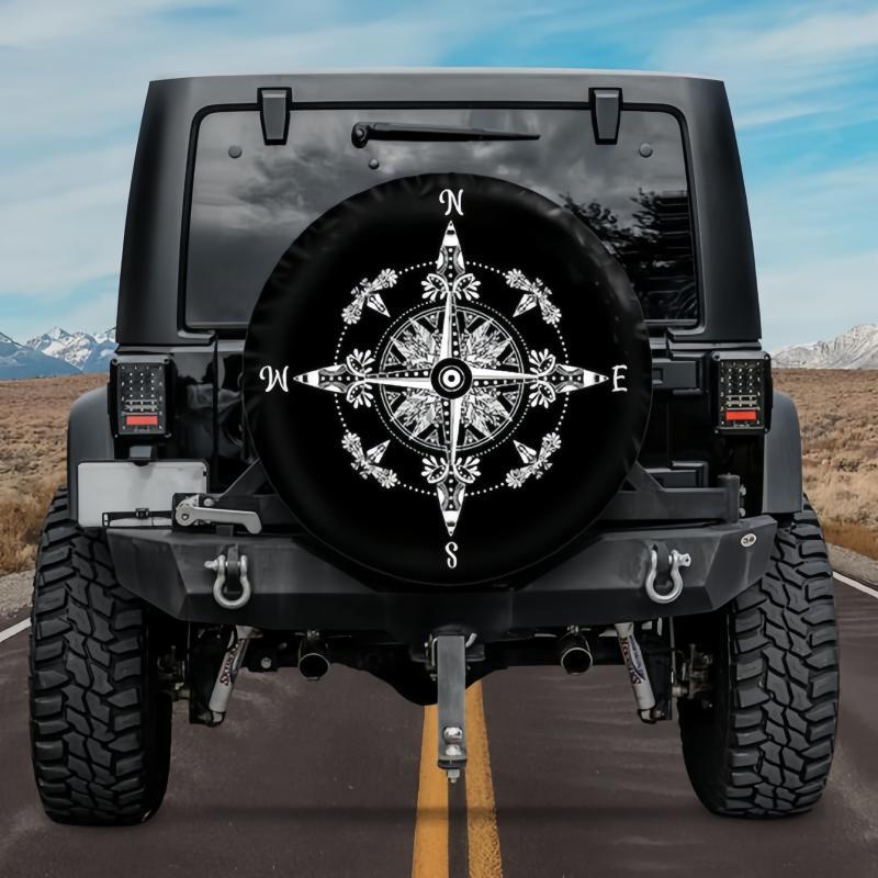 Load image into Gallery viewer, Boho Compass Spare Tire Cover
