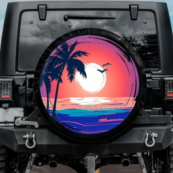 Summer Sunset Spare Tire Cover