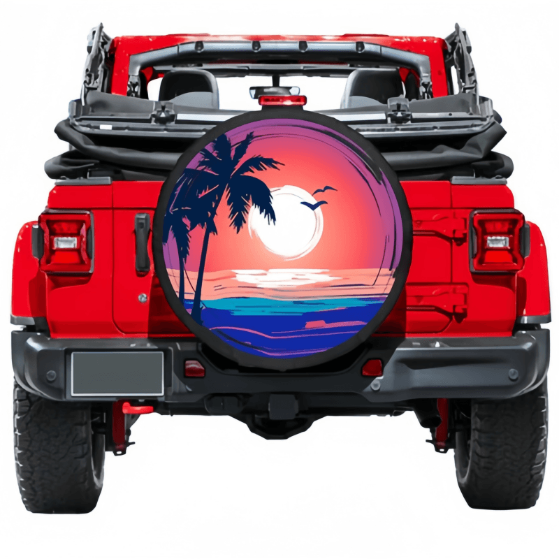 Load image into Gallery viewer, Summer Sunset Spare Tire Cover
