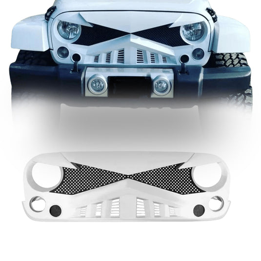 For 07-18 Jeep Wrangler JK JKU Front Bumper Grill