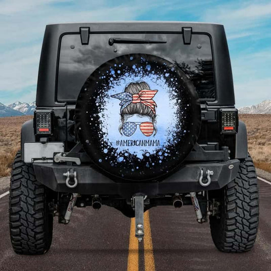 American Mama Skull Tire Cover