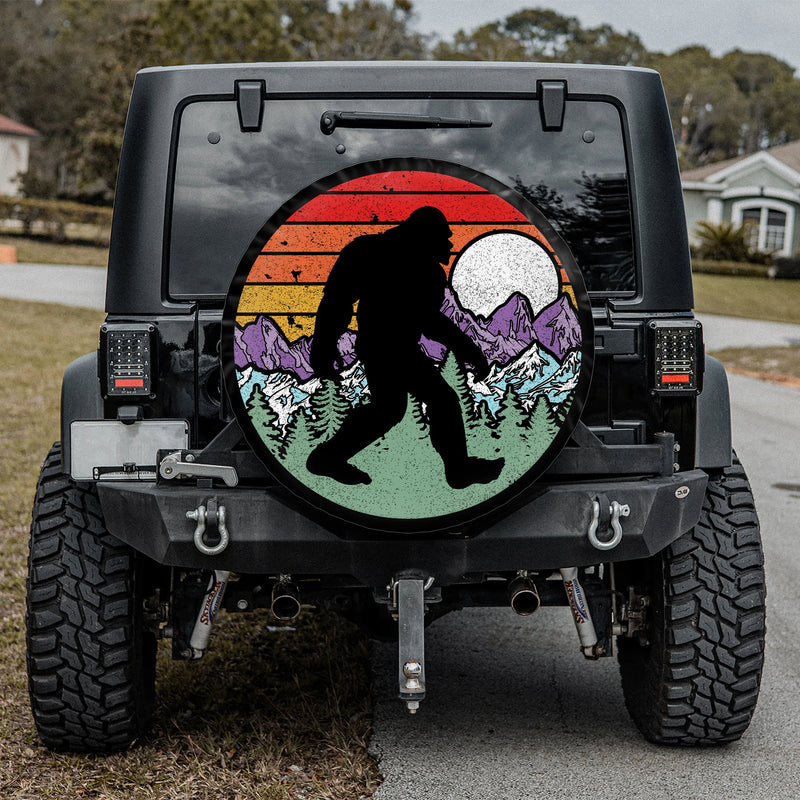 Load image into Gallery viewer, Bigfoot Tire Cover, Mountains Tire Cover
