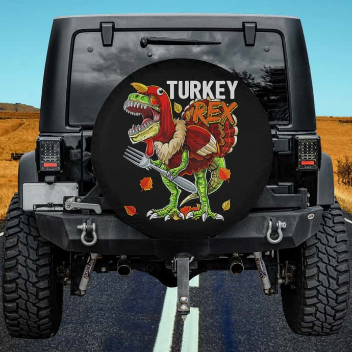 Thanksgiving T Rex Dinosaur Turkey Costume Spare Tire Cover Thickening Leather Universal