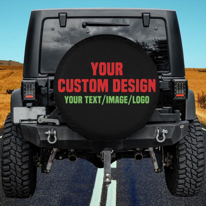 CUSTOM Tire Cover with your design, Backup Camera option, Personalized Accessories, Backup camera tire